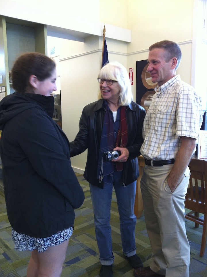 From left, Sue's granddaughter Anna, friend Jacqueline Wilder and son Dan Browdy